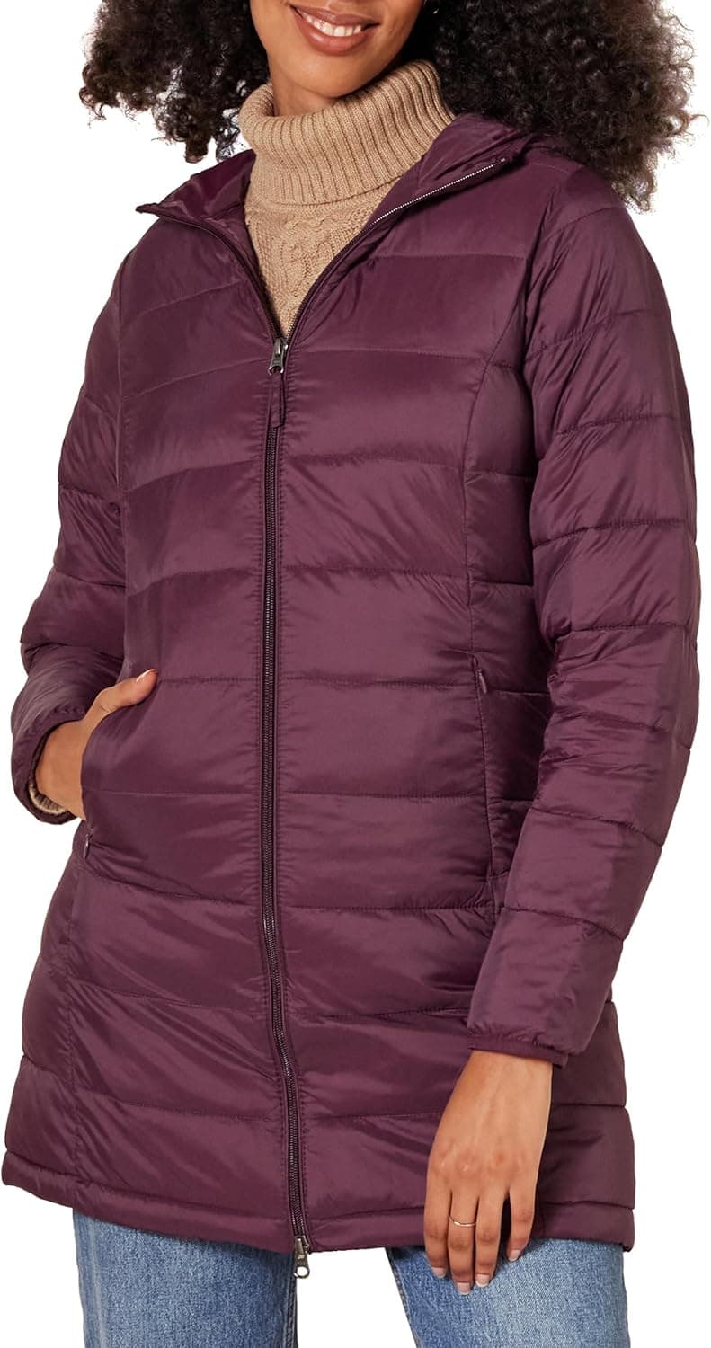 Amazon Essentials Women's Packable Hooded Puffer Coat - Image 1