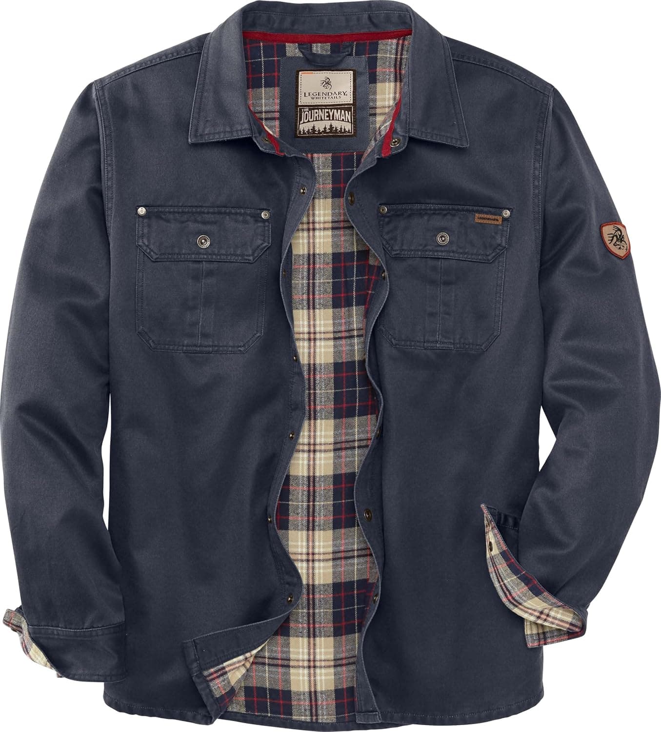 Legendary Whitetails Men's Waxed Cotton Flannel-Lined Shirt Jacket - Image 1