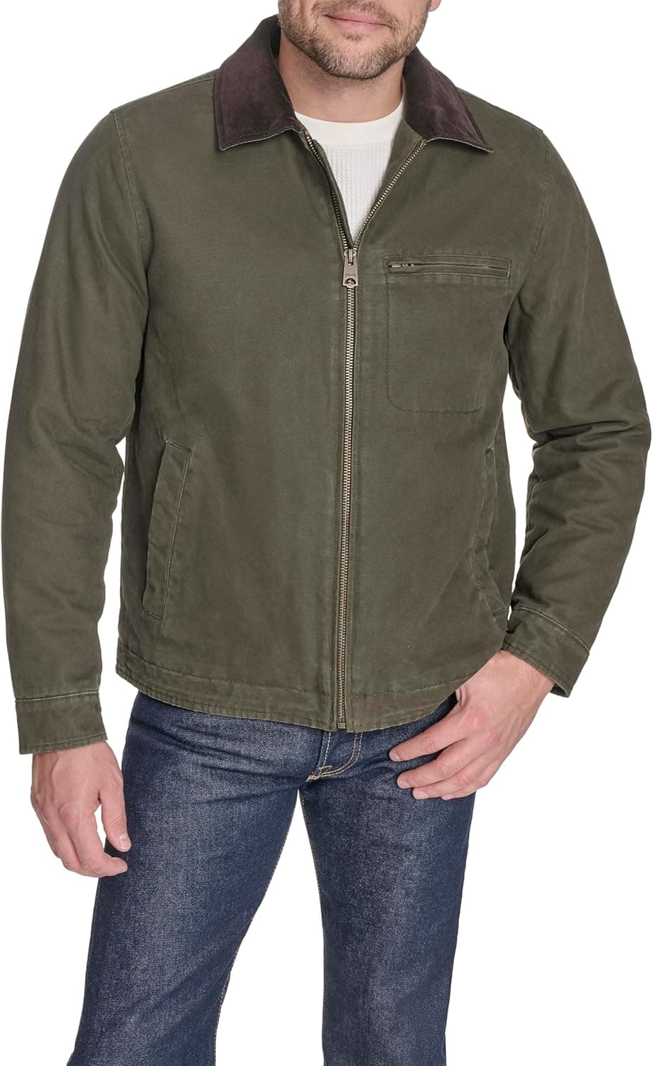 Levi's Cotton Depot Jacket with Corduroy Collar - Image 1