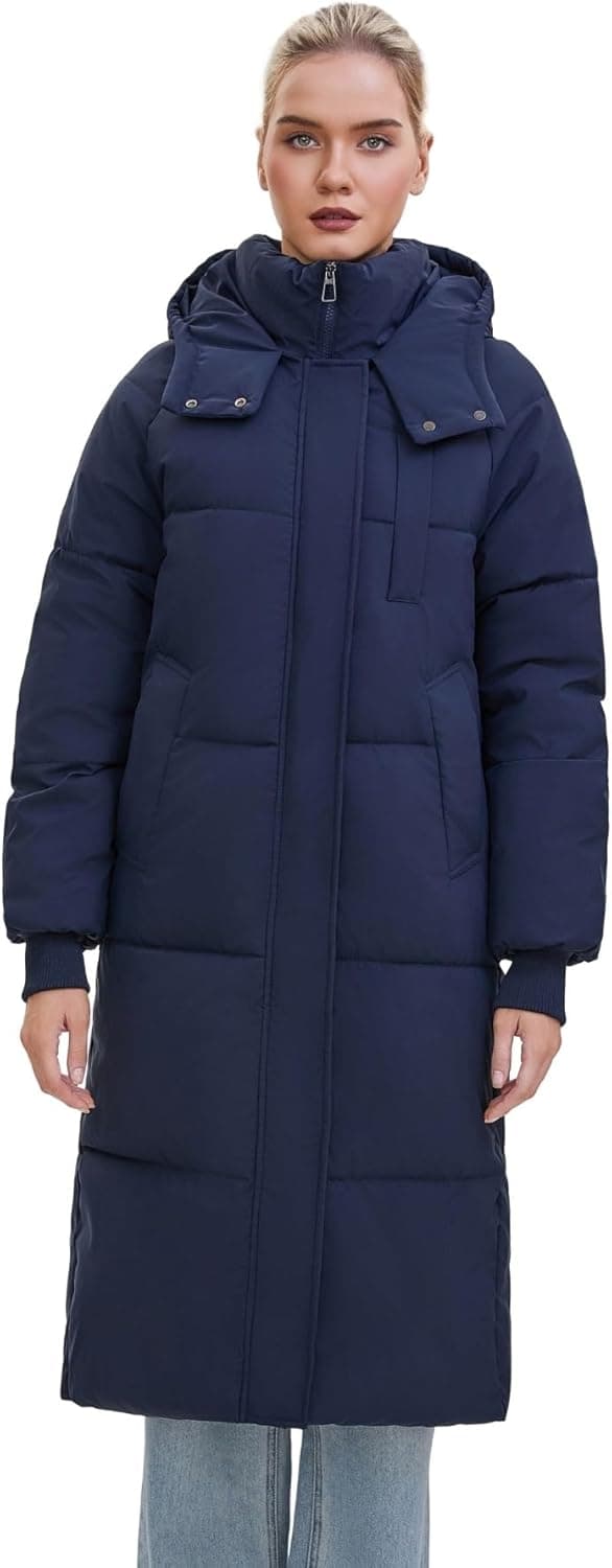 PUFFIT Hooded Long Puffer Jacket with Deep Pockets - Image 1
