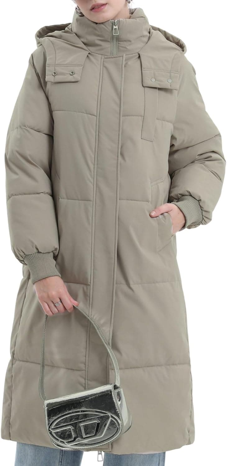 PUFFIT Hooded Long Puffer Coat with Deep Pockets - Image 1