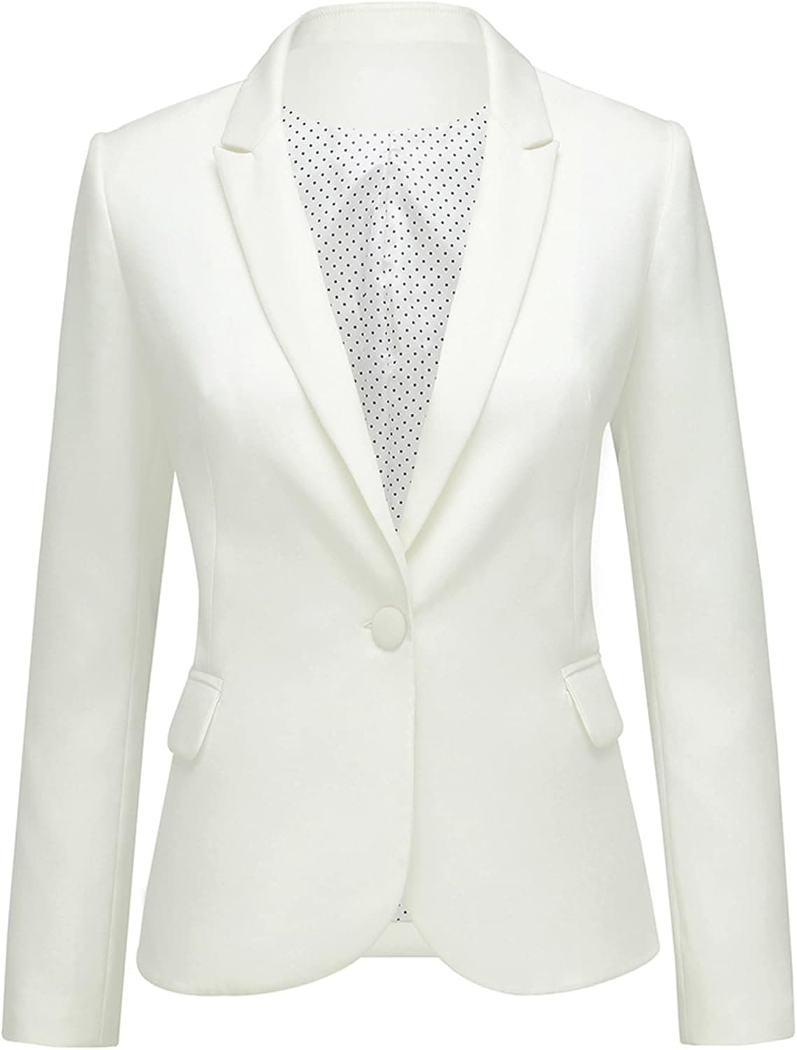 Lookbook Notched Lapel Professional Blazer Jacket - Image 1