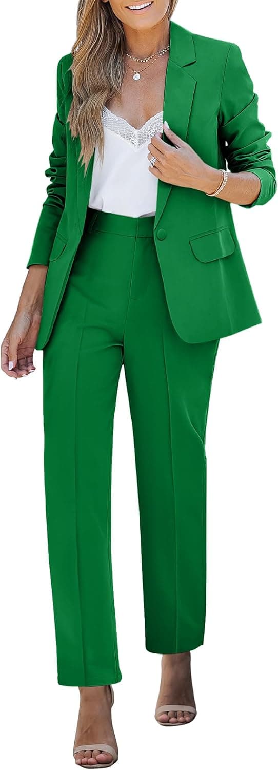 Luvamia Two-Piece Professional Blazer Pantsuit Set - Image 1