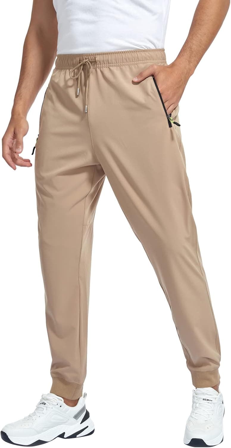 GAXIDES Performance Joggers with Zipper Pockets - Image 1