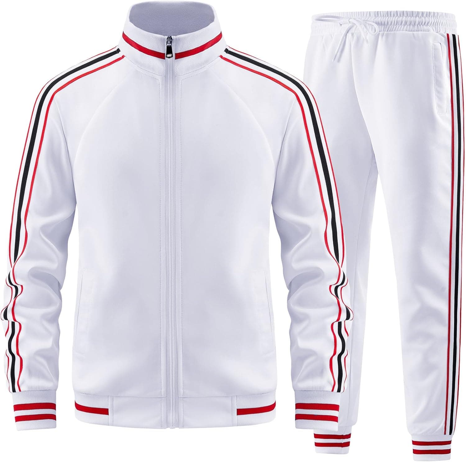 dioxoib Men's Athletic Tracksuit Set - Full-Zip Jacket & Pants - Image 1