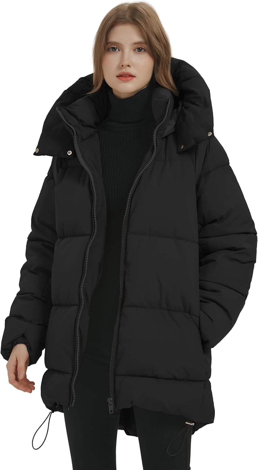 PEHMEA Mid-Length Hooded Puffer Jacket - Winter Warmth Redefined - Image 1