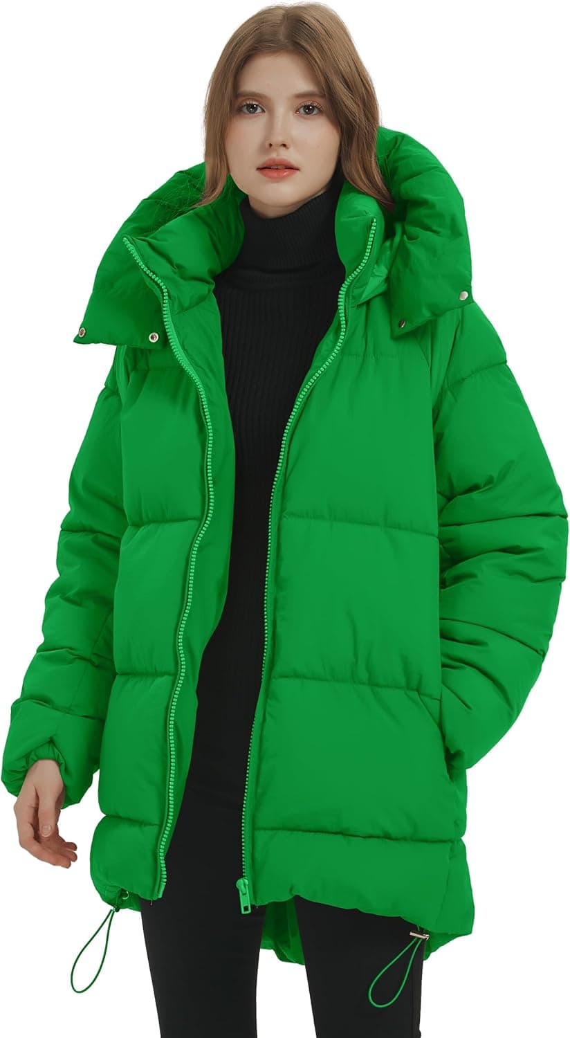 PEHMEA Mid-Length Hooded Puffer Jacket - Image 1