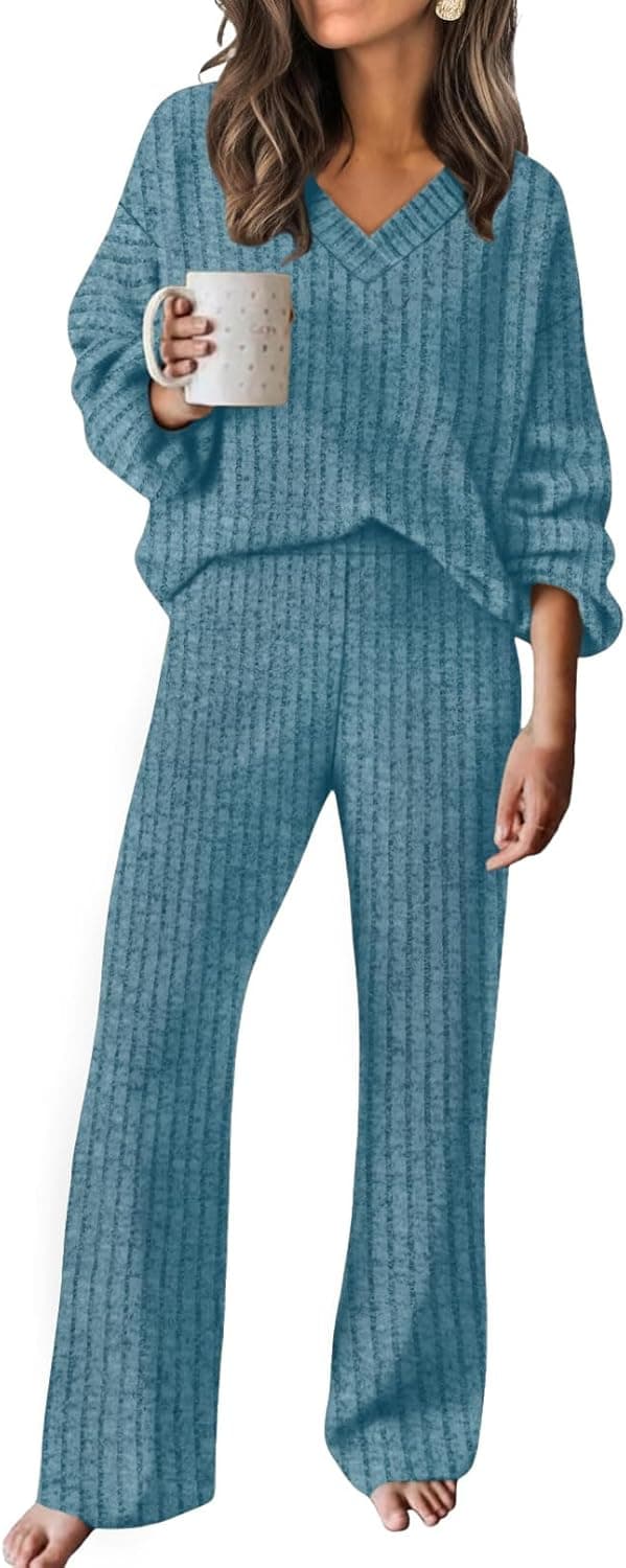 RUMIA Coordinated Lounge Set - Relaxed Sweater Two-Piece - Image 1
