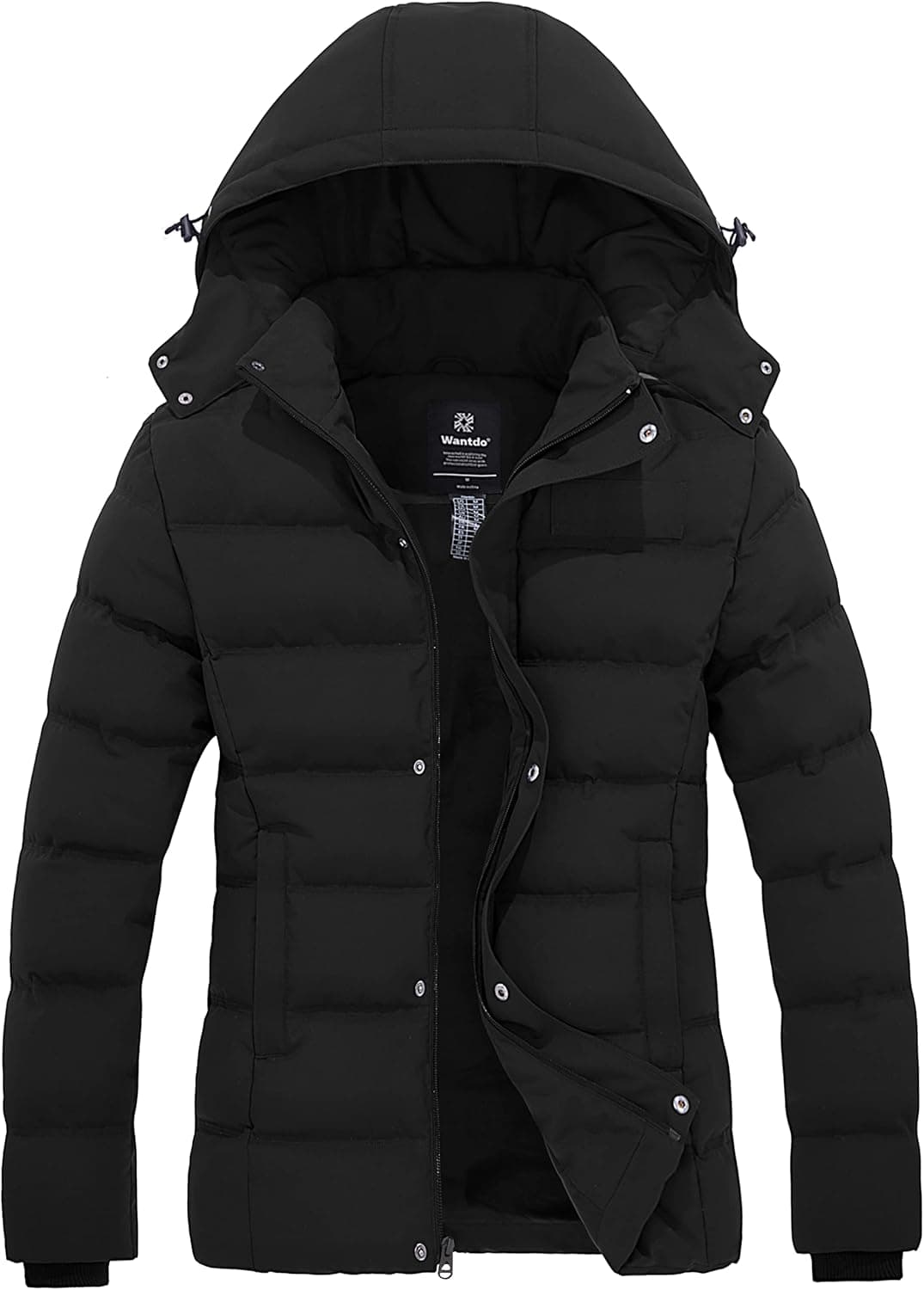 Wantdo Quilted Puffer Jacket with Removable Hood - Women's Winter Coat - Image 1