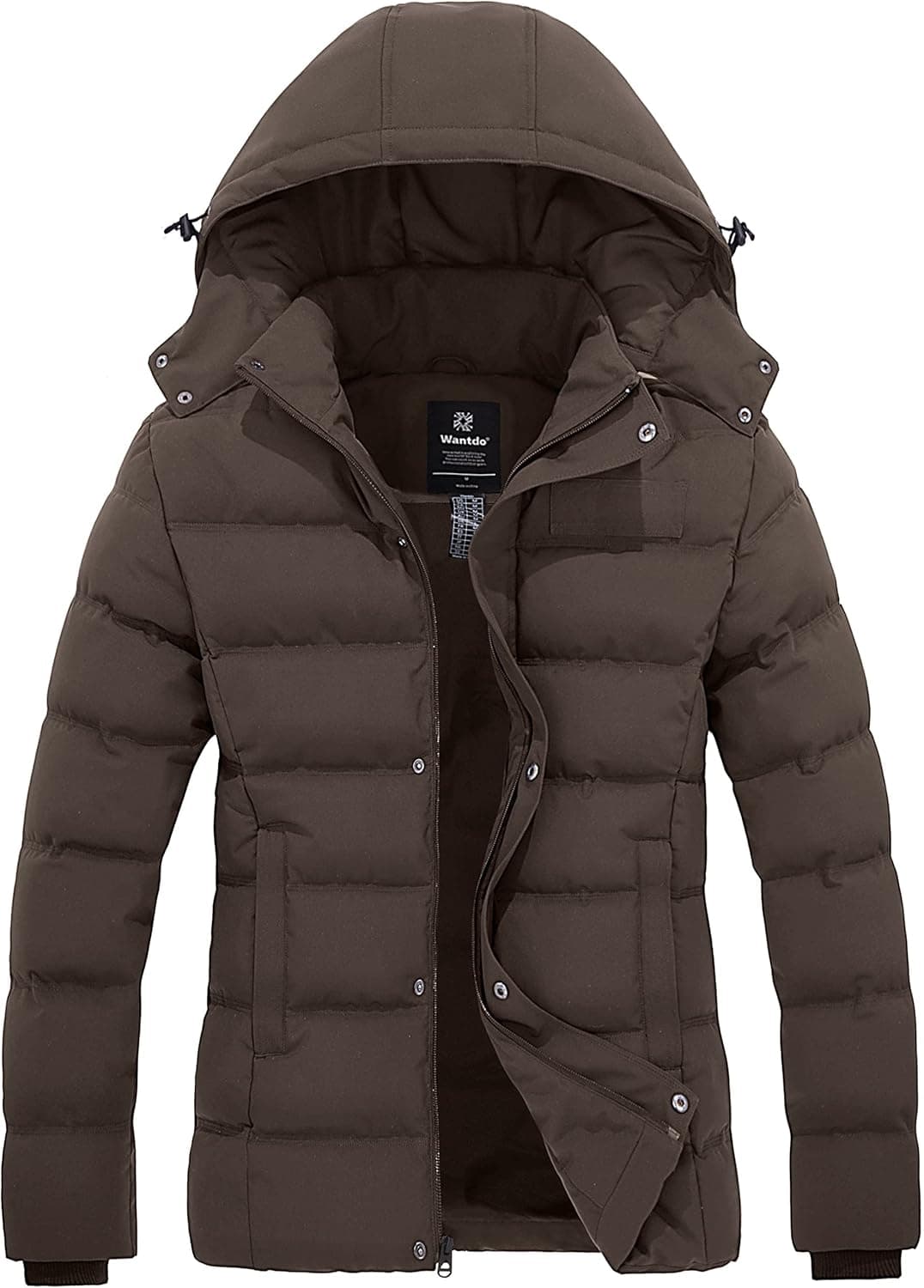 Wantdo Quilted Puffer Jacket with Removable Hood - Image 1