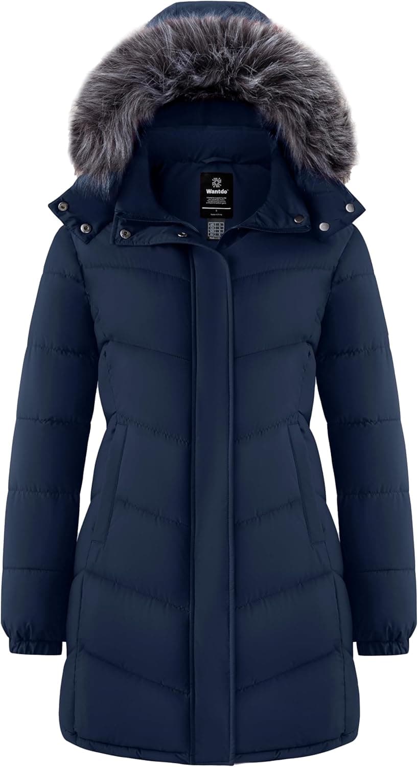 Wantdo Long Hooded Quilted Puffer Coat - Image 1